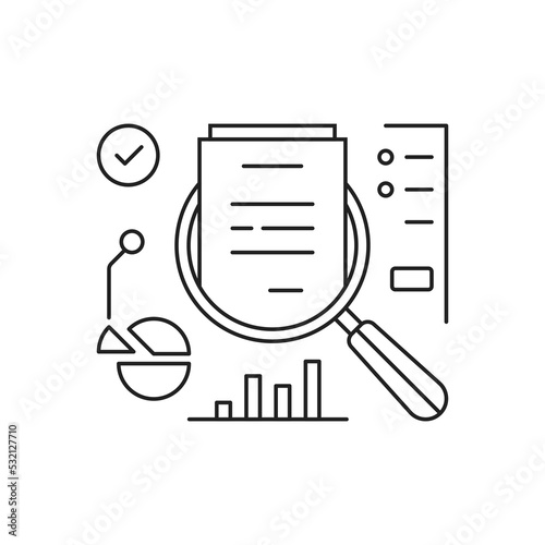 insight or assesment icon like kpi metric