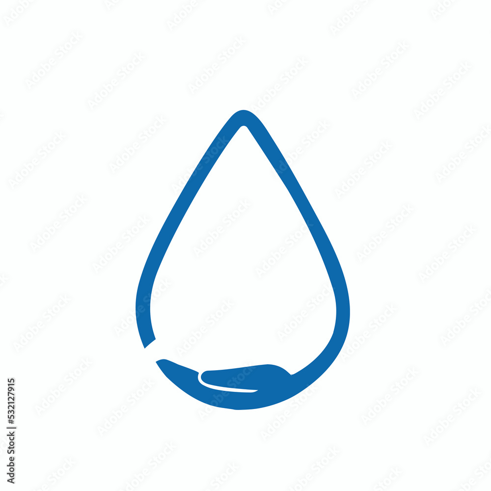 Water drop in hand flat icon. Pictogram for web. Line stroke. Isolated on white background
Water drop in hand flat icon. Pictogram for web. Line stroke. Isolated on white background