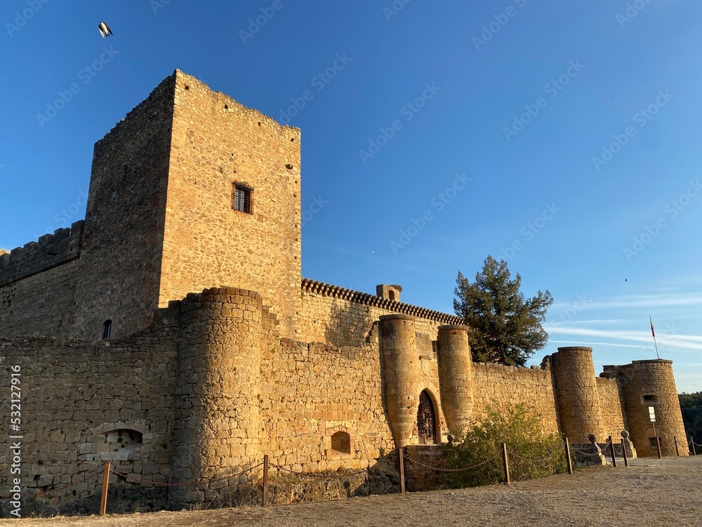 
Pedraza Castle in Segovia, Castilla y Leon, Spain. Castle of Roman and Arabic origin in a medieval village