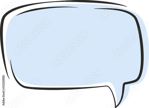 Speech bubble for text. Element design for chat or message. 