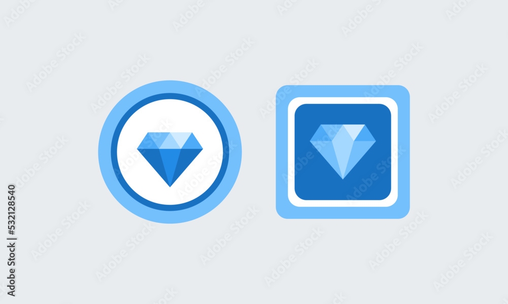 Diamond icon value. Symbol, logo, button illustration. vector graphics Diamond icon value. Symbol, logo, button illustration. vector graphics