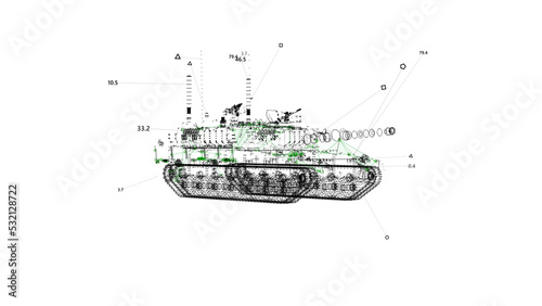 Military Tank UI Detection. HUD Tank Scanning.