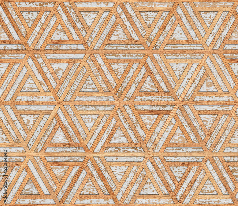 Light decorative wooden panel. Seamless background of natural wood with repeat geometric pattern. Light decorative wooden panel. Seamless background of natural wood with repeat geometric pattern.
