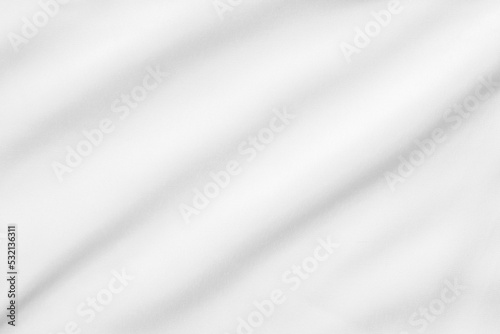 Abstract white fabric with soft wave texture background