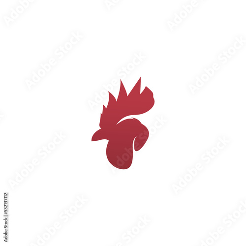 rooster and chicken head logo