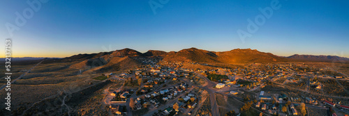 City of Pioche Nevada Drone View