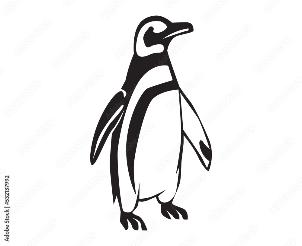 Fototapeta premium penguin illustration