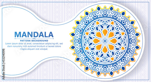 soft color mandala style background