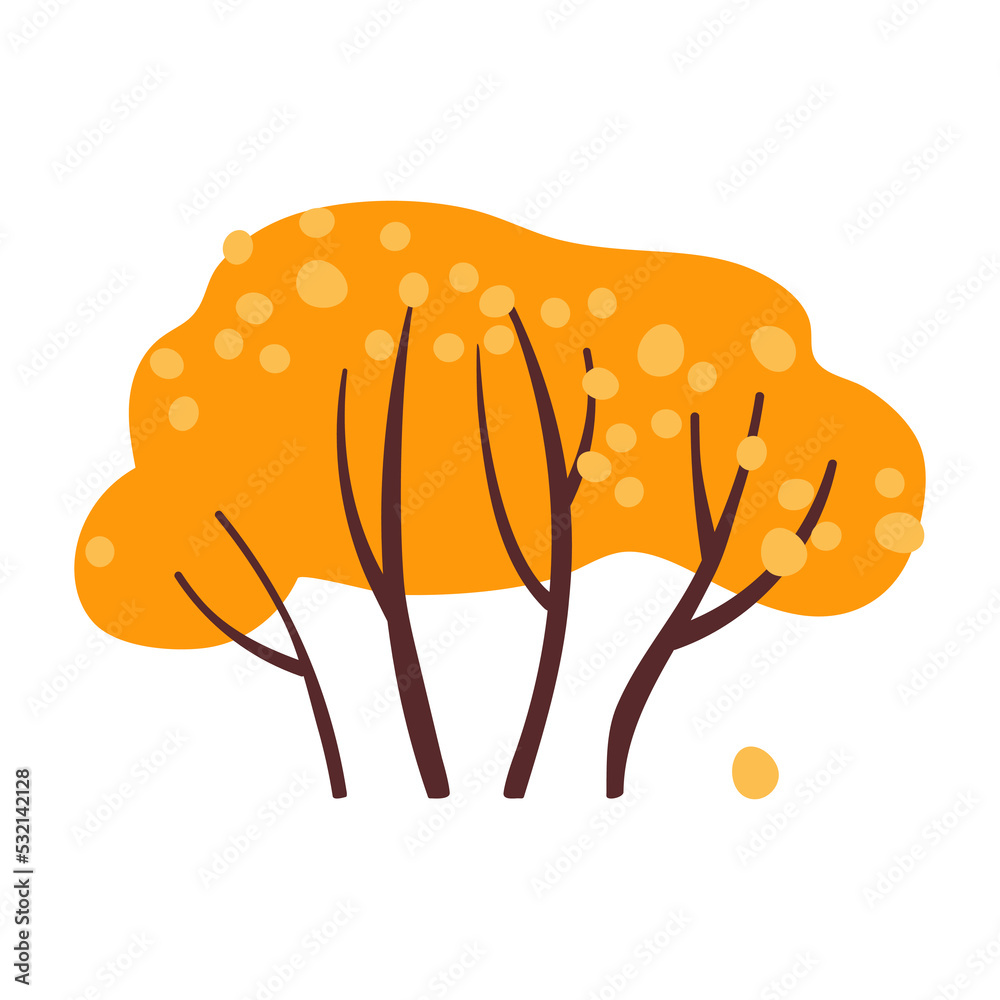Autumn tree. Yellow bush for garden forest park. Withering plant with golden foliage. Tree losing leaves Isolated on white background. Autumnal season golden garden tree foliage. Season changes Autumn tree. Yellow bush for garden forest park. Withering plant with golden foliage. Tree losing leaves Isolated on white background. Autumnal season golden garden tree foliage. Season changes