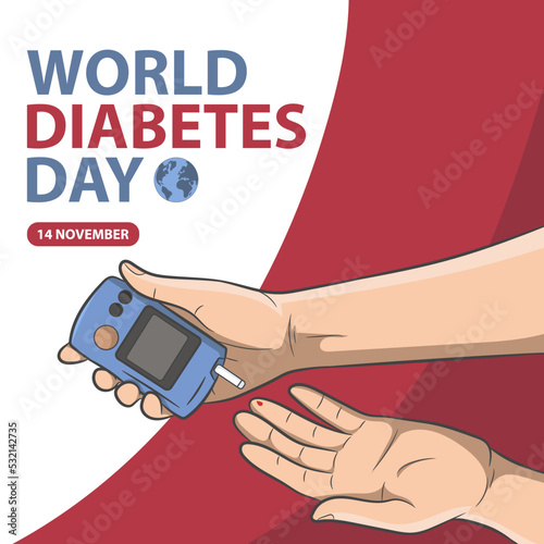 diabetes day awareness poster banner background design