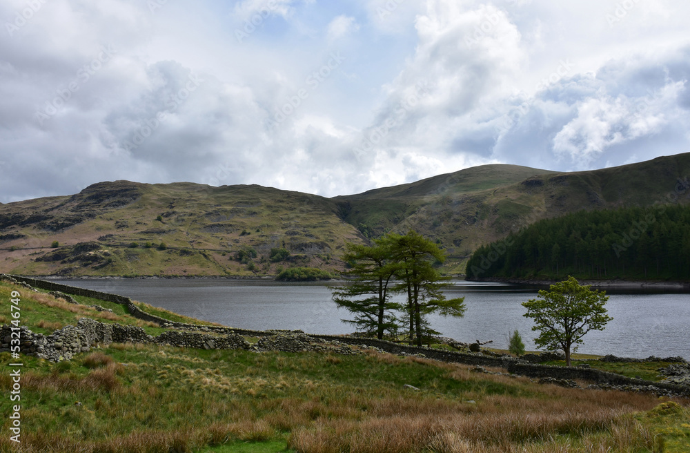 Rolling Hills Surrounding Haweswater Resevoir in England