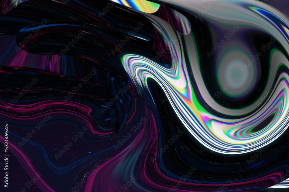 Abstract Colorful fluid background closeup. Highly textured. High quality details. Liquid forms an abstract background, perfect for wallpaper etc.