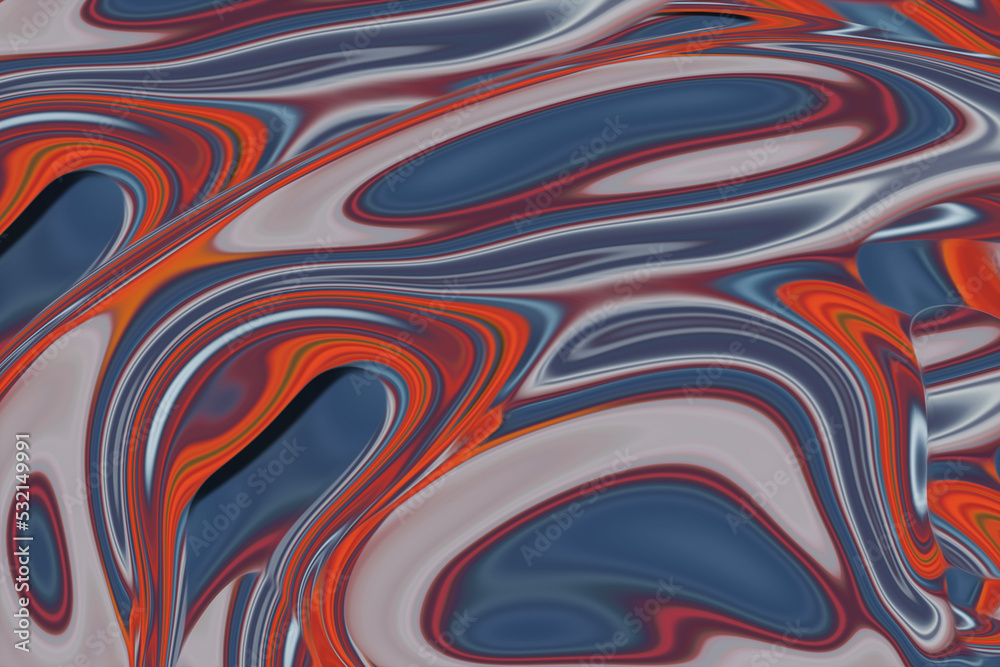 Fototapeta premium Abstract Colorful fluid background closeup. Highly textured. High quality details. Liquid forms an abstract background, perfect for wallpaper etc.