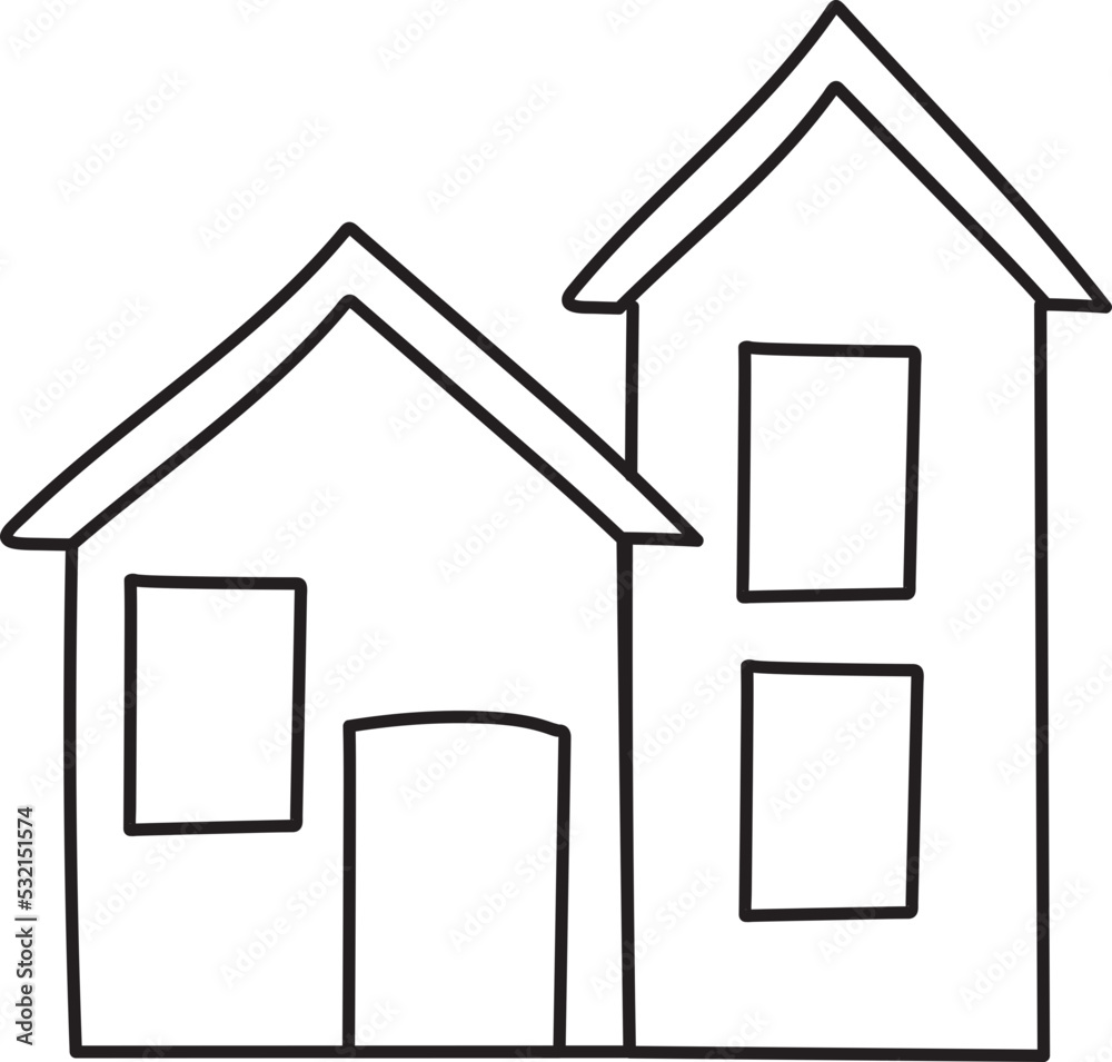 house hand drawn icon house hand drawn icon