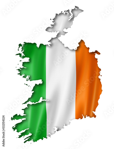 Fotografie Irish flag map