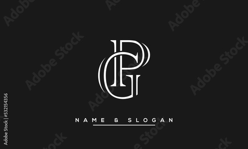 GP,  PG,  G,  P   Abstract  Letters  Logo  Monogram