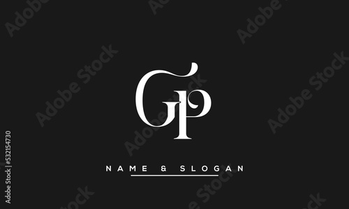 GP,  PG,  G,  P   Abstract  Letters  Logo  Monogram