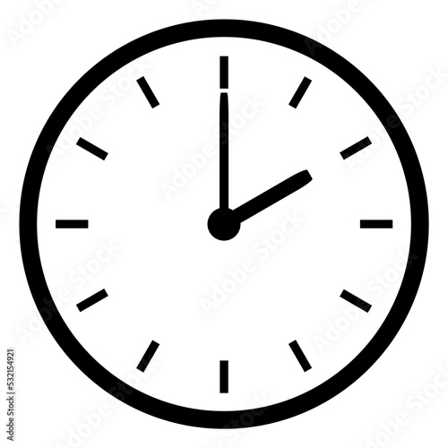 Uhr Icon zeigt 2 oder 14 Uhr - Anzeige von Uhrzeit, Beginn oder Weckzeit