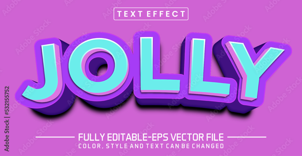 Jolly text editable style effect Jolly text editable style effect