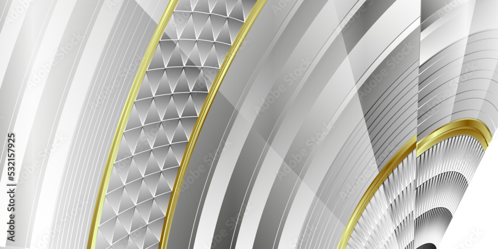 Fototapeta premium Luxury silver gold background
