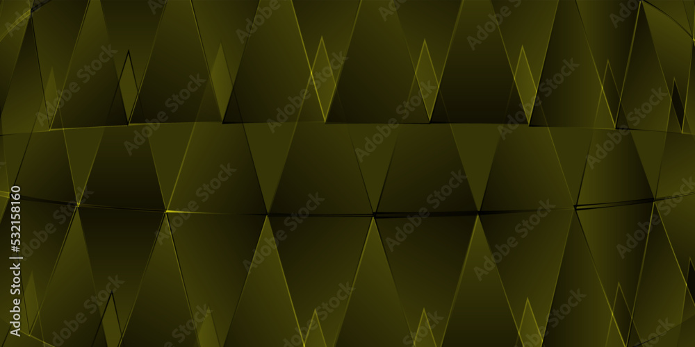 Obraz premium Abstract yellow black triangle background