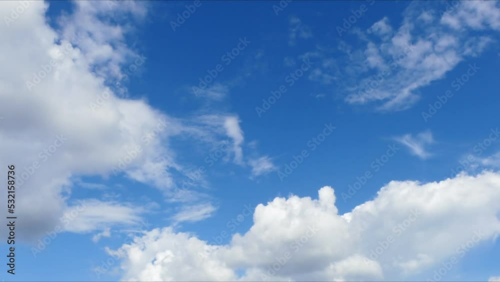 Time lapse, clouds moving in the sky. Scenery of cloud in motion Time lapse, clouds moving in the sky. Scenery of cloud in motion