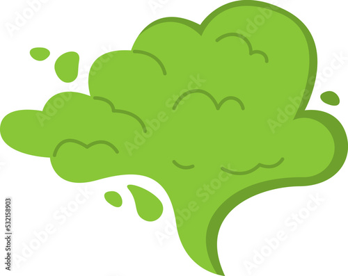 Bad Smell Smoke Cloud. Vector illustration