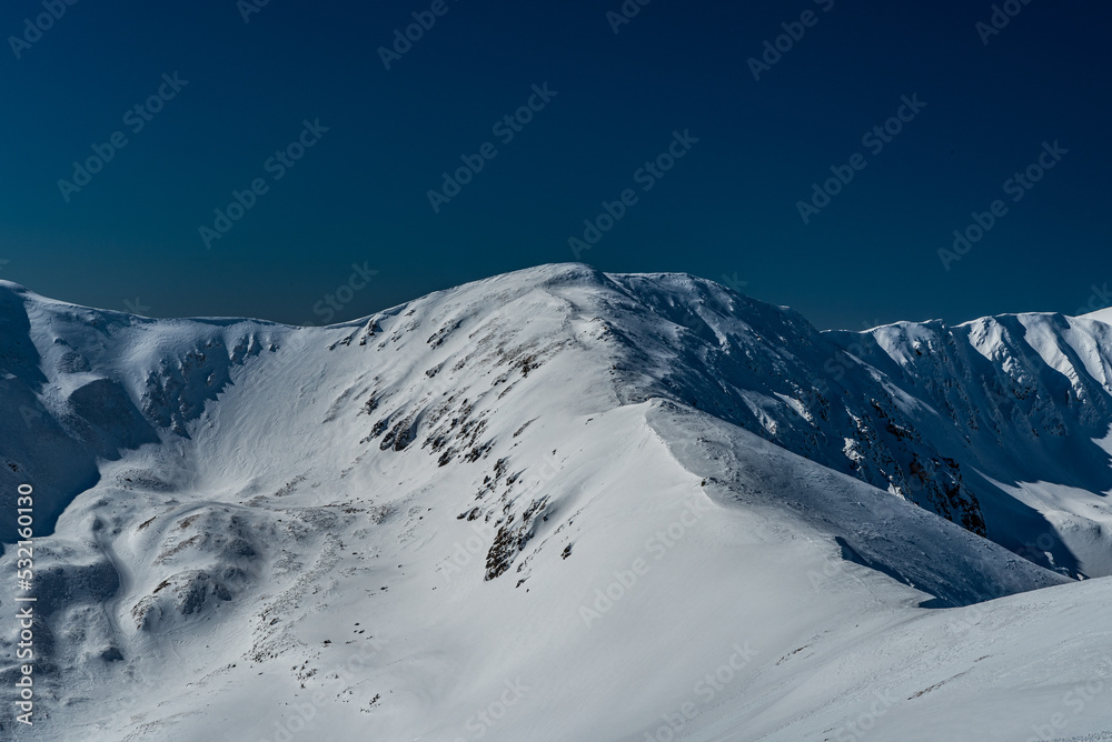 Obraz premium Kotliska hill in winter Low Tatras in Slovakia