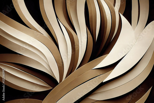 Wallpaper Mural Abstract feathers background, feather texture wallpaper, 3d render, 3d illustration Torontodigital.ca