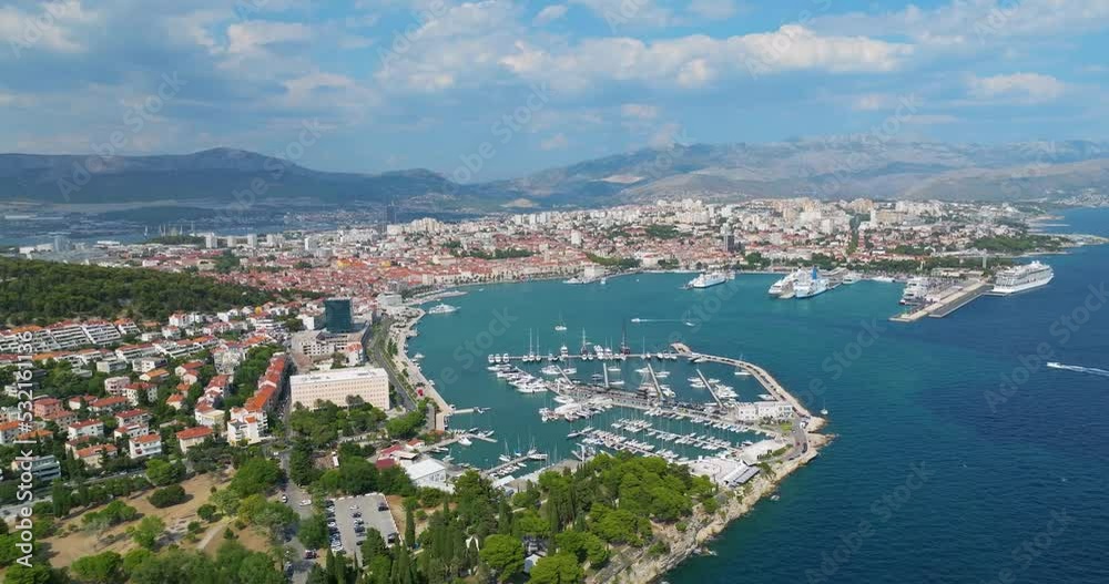 Aerial view of Split in Croatia Aerial view of Split in Croatia