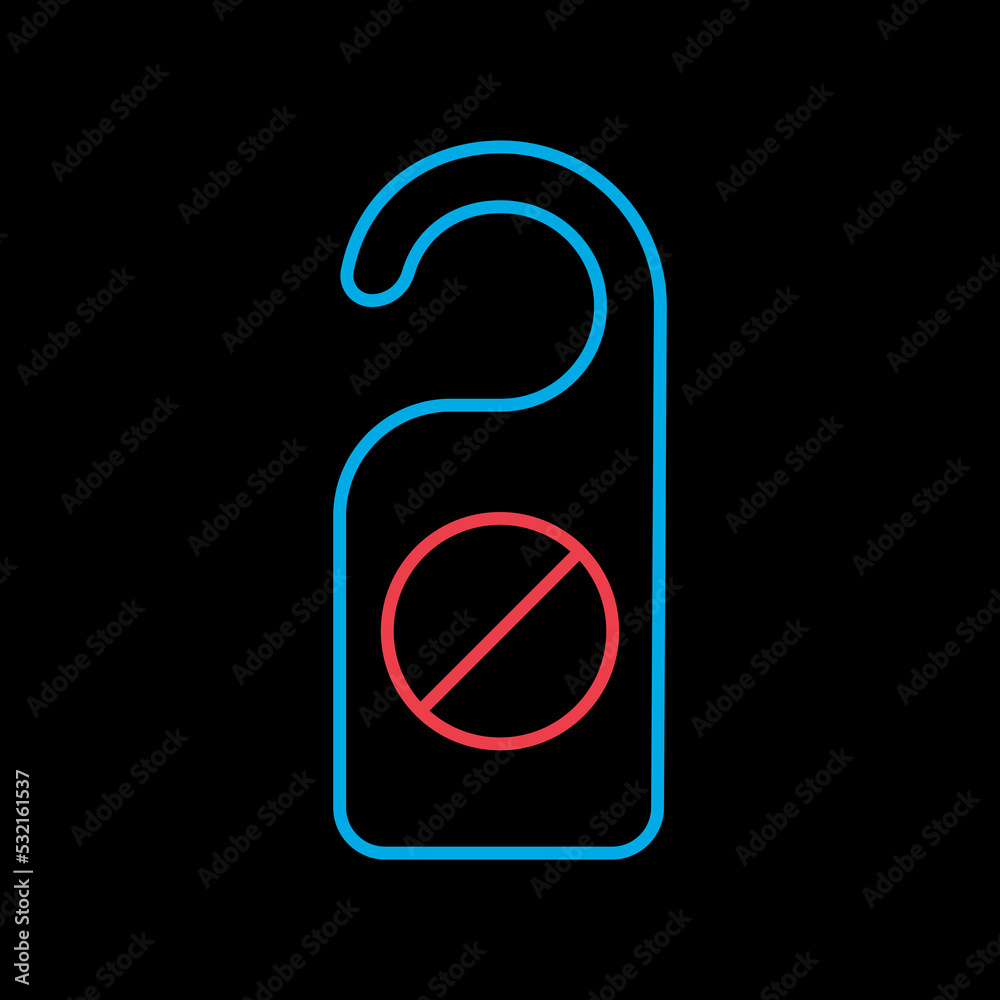 Do not disturb sign vector icon Do not disturb sign vector icon