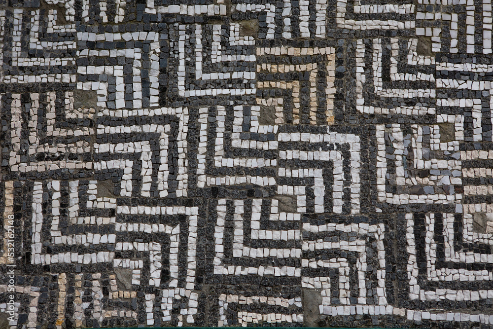 Ground Floor Mosaics in Bar Fort, Montenegro Ground Floor Mosaics in Bar Fort, Montenegro