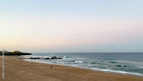 Famous Guincho beach in the Sintra-Cascais Natural Park, Portugal photo