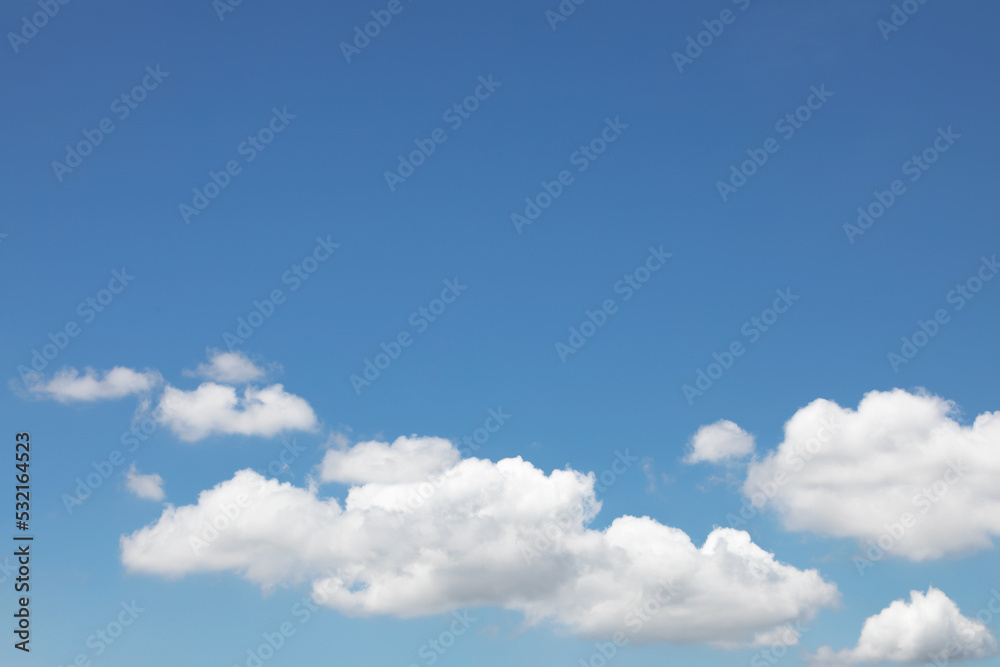 Blue sky background and white clouds soft focus, and copy space horizontal shape. Blue sky background and white clouds soft focus, and copy space horizontal shape.
