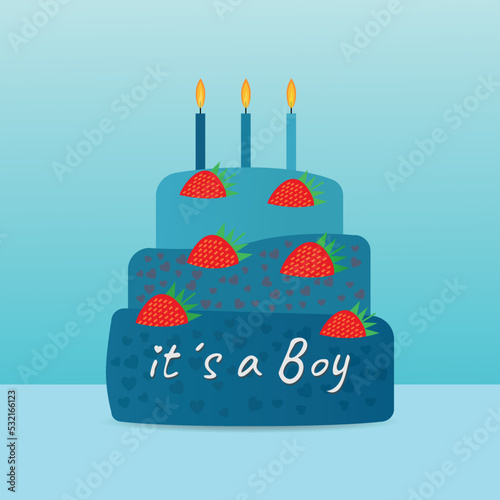 Boy cake