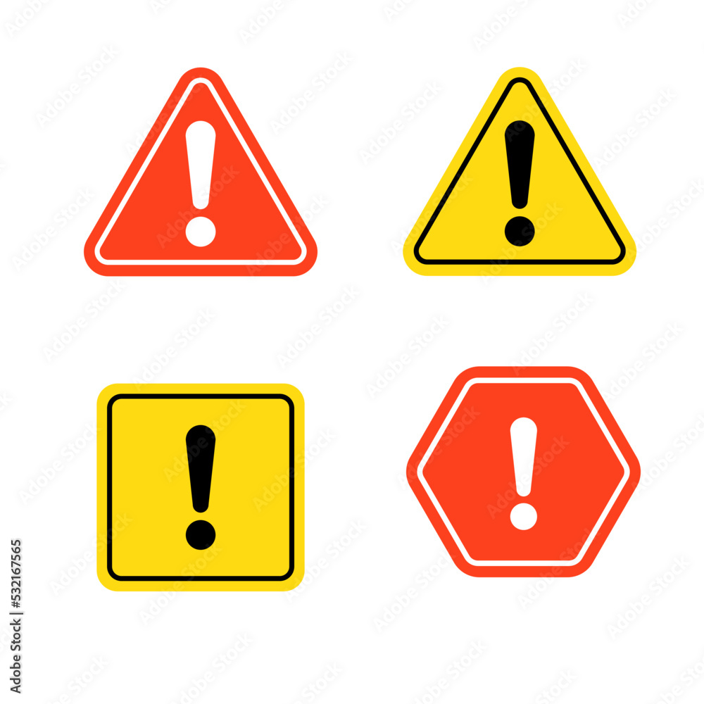 Warning Sign Vector Art, Icons, and Graphics. Warning logo design Warning Sign Vector Art, Icons, and Graphics. Warning logo design