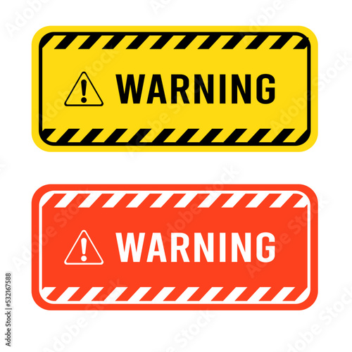 Warning Sign Vector Art, Icons, and Graphics. Warning logo design