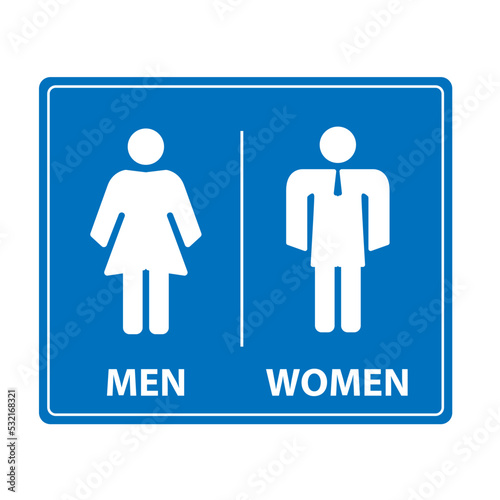 Wallpaper Mural Toilet Signage Vector Art, Icons, and Graphics. Men and Women Restroom Sign Torontodigital.ca