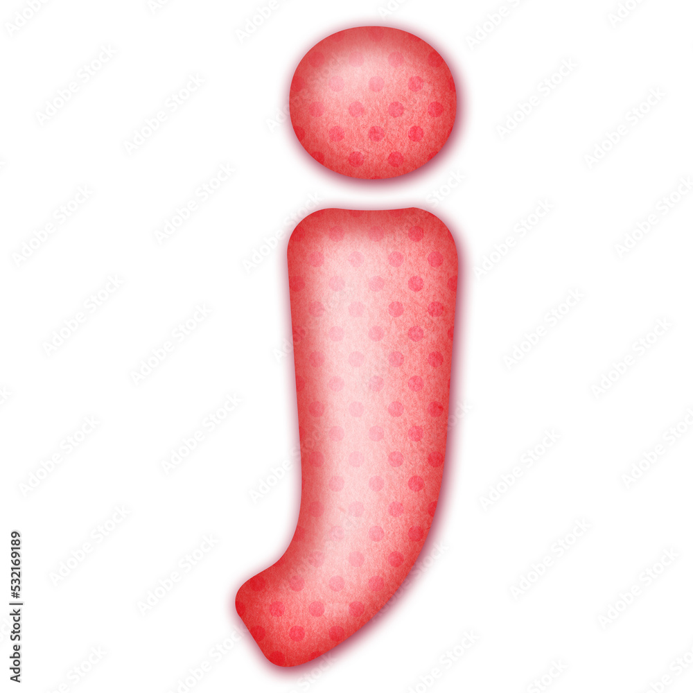 Polka dots 3D english alphabet letters. Theme Letter J Polka dots 3D english alphabet letters. Theme Letter J