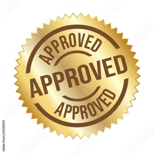 Approved Vector Art, Approved Stamp Vector Symbol Graphic Logo Design Stock Vector 
