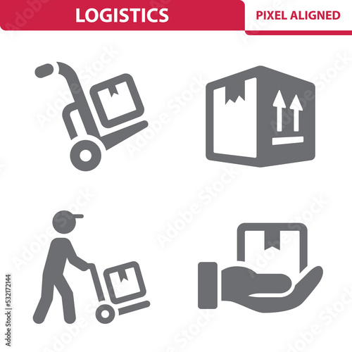 Logistics. Shipping, Delivery Icons