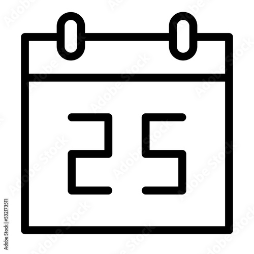 calendar line icon