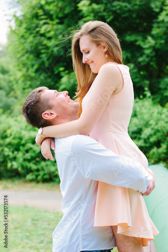 Yound lovely couple having ...