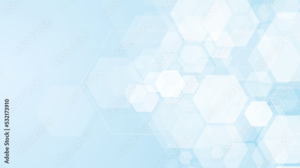 Hexagons pattern on blue background. Genetic research, molecular structure. Chemical engineering. Concept of innovation technology. Used for design healthcare, science and medicine background Hexagons pattern on blue background. Genetic research, molecular structure. Chemical engineering. Concept of innovation technology. Used for design healthcare, science and medicine background