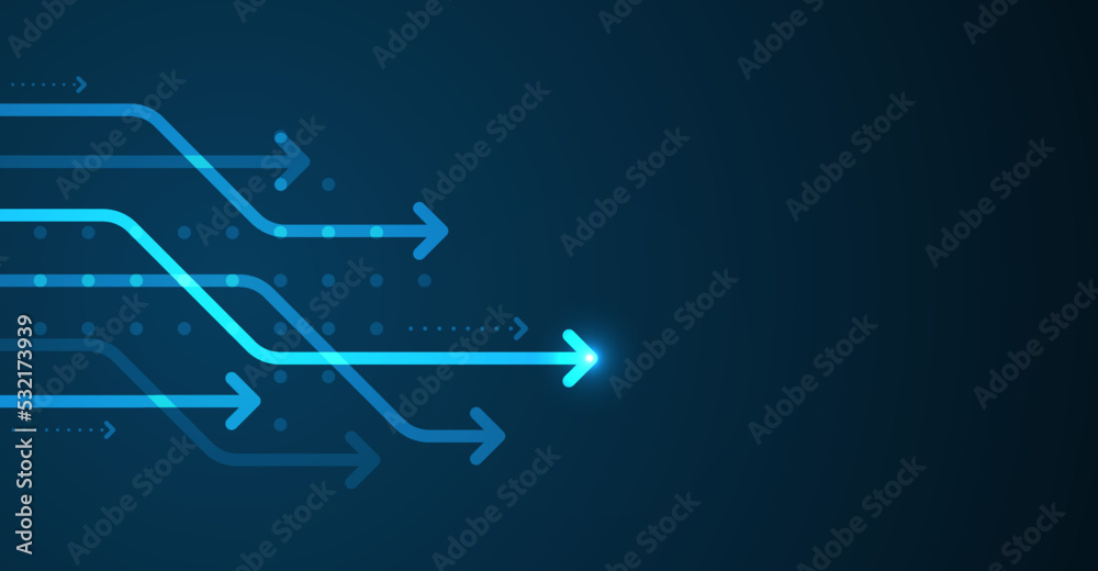PrintAbstract arrow direction. Technology background. Business growth concept. PrintAbstract arrow direction. Technology background. Business growth concept.