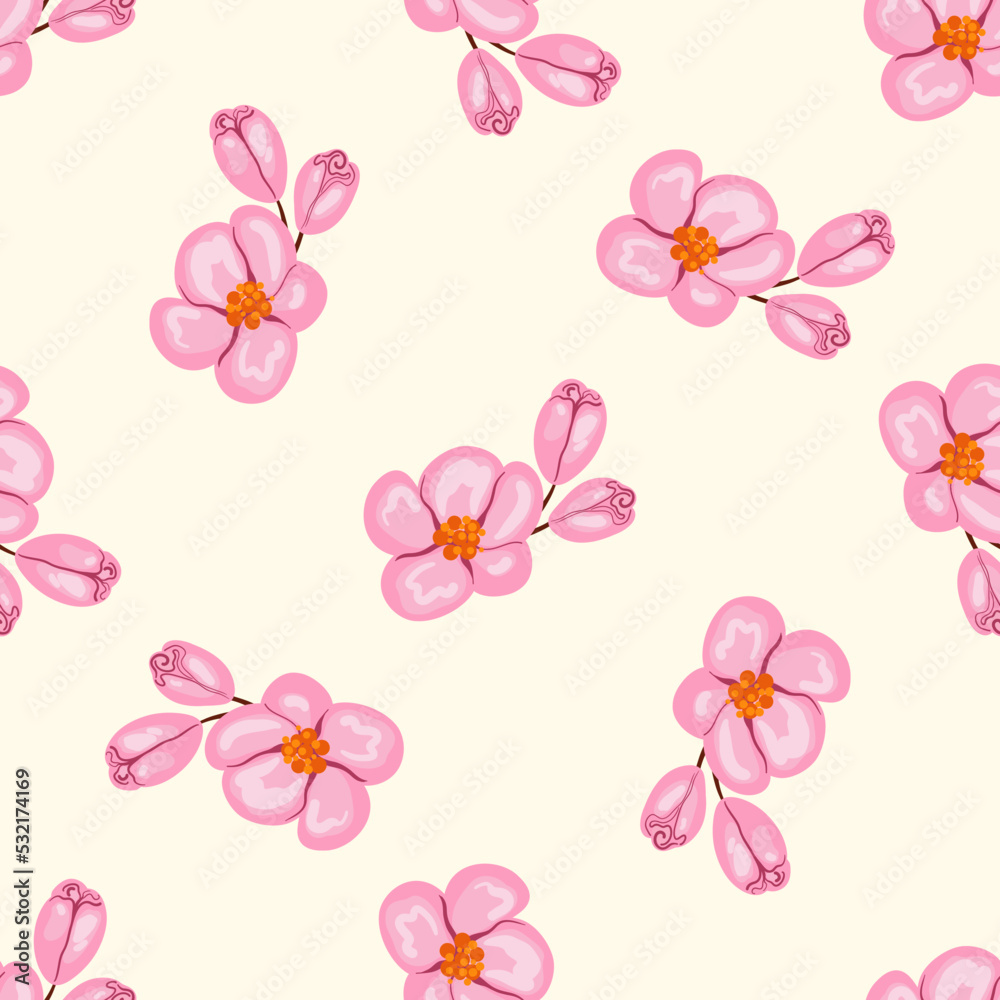 Vector pattern with flowers. Hand drawn background. Vector pattern with flowers. Hand drawn background.