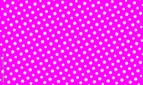 Daisy pattern on pink background