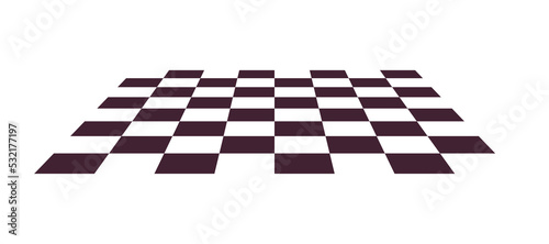 Chessboard and chequered dark white chessboard strategy game, intelligent hobby activity, competition or tournament concept flat vector illustration.