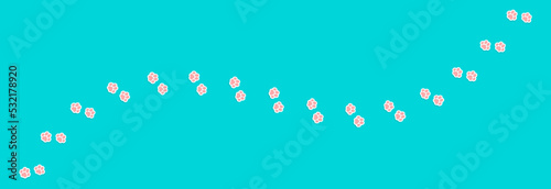 Footprints for pets, dog or cat. Nice paw shape on colored background. Footprint pet. Animal track. Vector illustration. Flat style.
