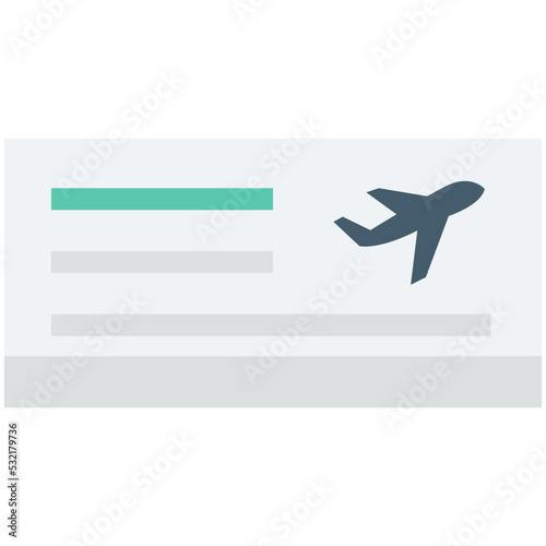 Air Ticket Vector Icon